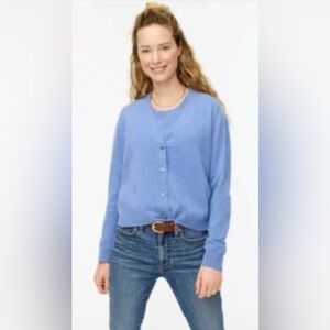 J.Crew Blue Cashmere Cardigan
